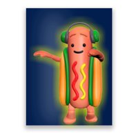 Dancing Hot Dog Funny Filter Meme Poster