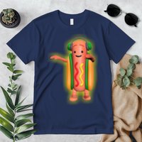 Dancing Hot Dog Funny Filter Meme Premium T-Shirt