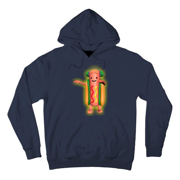 Dancing Hot Dog Funny Filter Meme Tall Hoodie