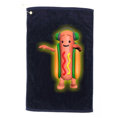 Dancing Hot Dog Funny Filter Meme Golf Towel