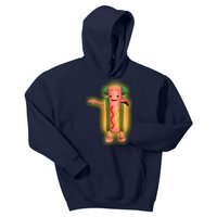 Dancing Hot Dog Funny Filter Meme Kids Hoodie