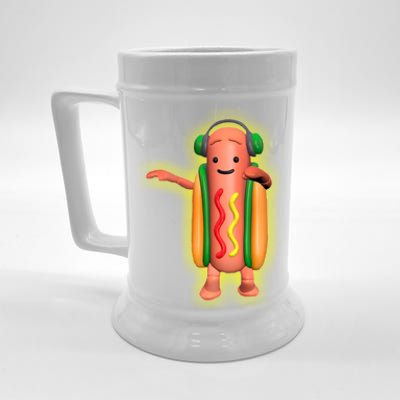 Dancing Hot Dog Funny Filter Meme Beer Stein