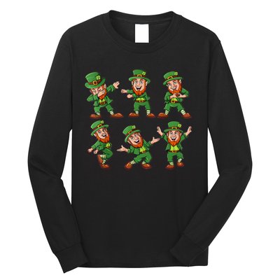 Dancing Leprechaun Dab Long Sleeve Shirt