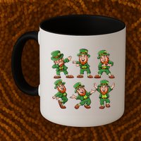 Dancing Leprechaun Dab Mug