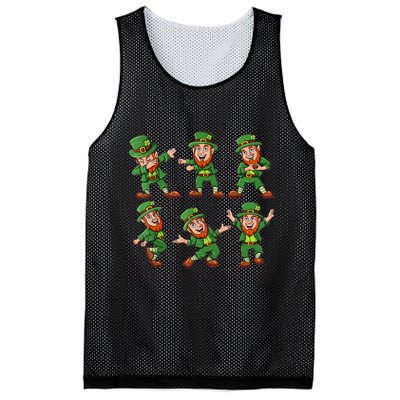 Dancing Leprechaun Dab Mesh Reversible Basketball Jersey Tank