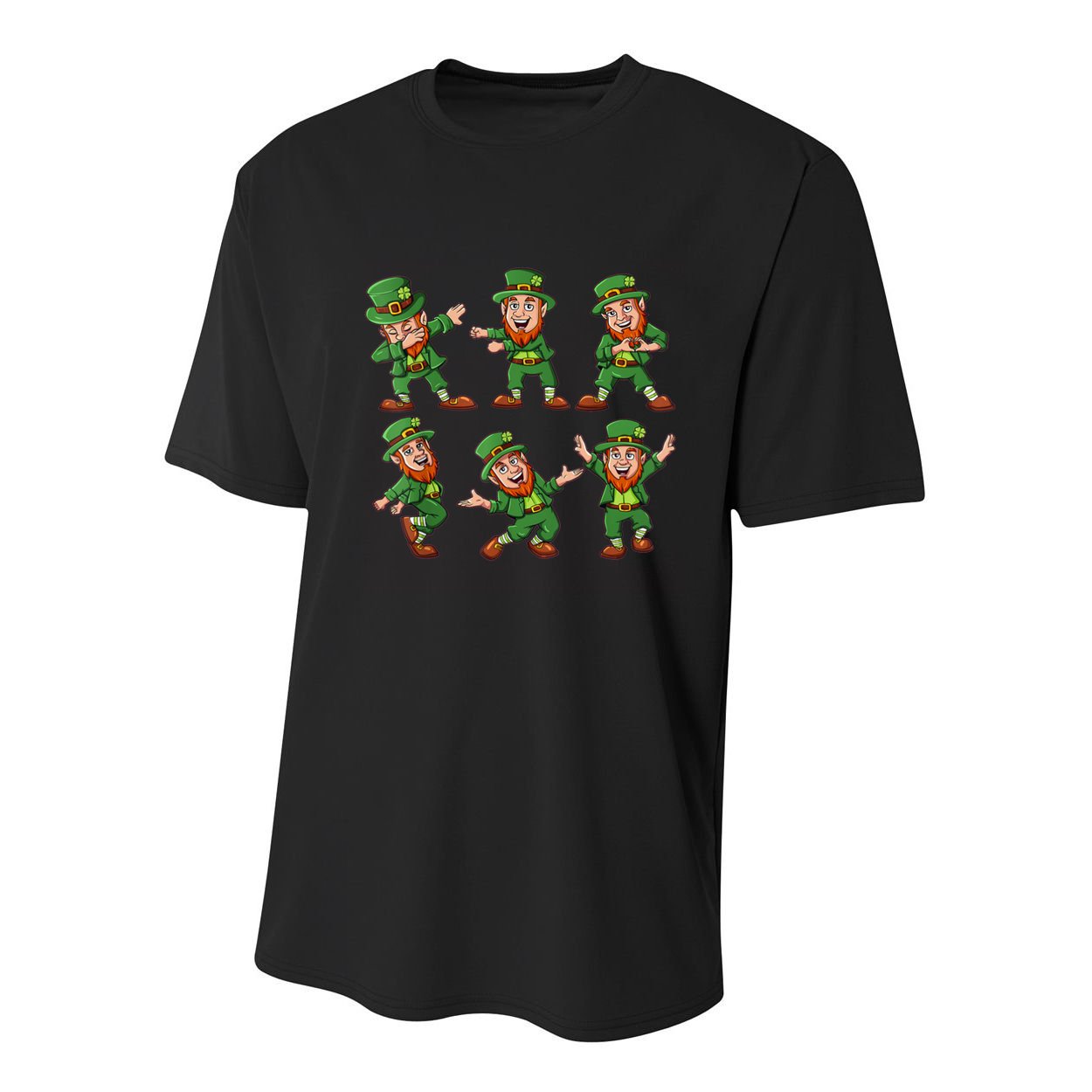 Dancing Leprechaun Dab Youth Performance Sprint T-Shirt