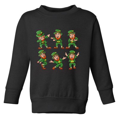 Dancing Leprechaun Dab Toddler Sweatshirt