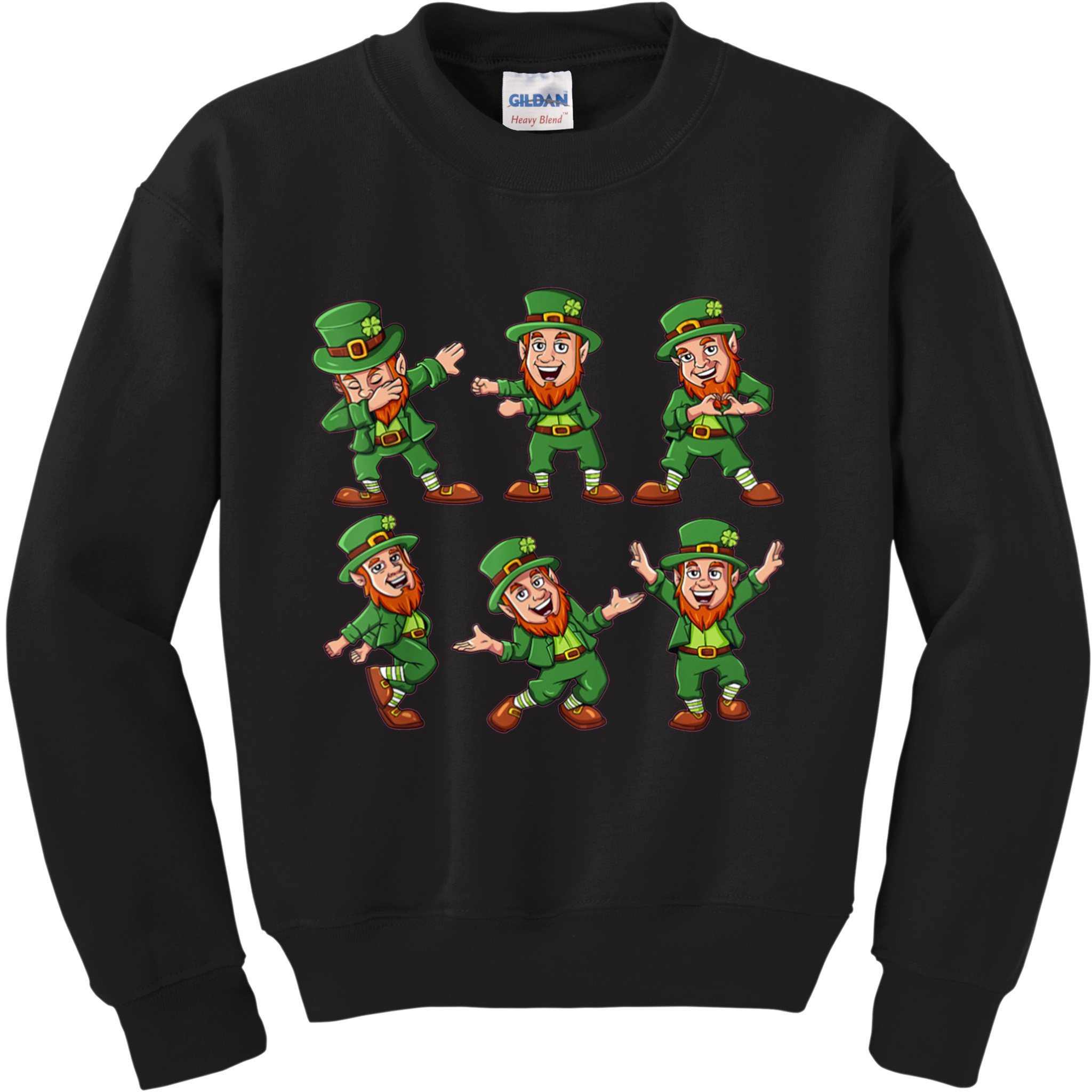 Dancing Leprechaun Dab Kids Sweatshirt