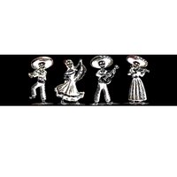 Dancing Mexican Skeletons Playing Music Bumper Sticker