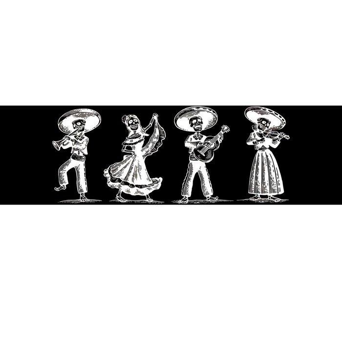 Dancing Mexican Skeletons Playing Music Bumper Sticker