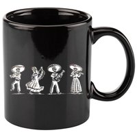 Dancing Mexican Skeletons Playing Music 11oz C Handle Ceramic Mug