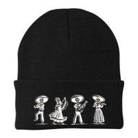 Dancing Mexican Skeletons Playing Music Beanie