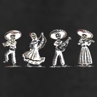 Dancing Mexican Skeletons Playing Music Beanie