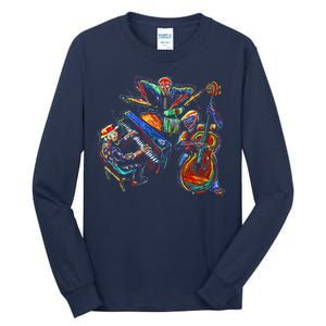 Dancing Skeleton Music Band Tall Long Sleeve T-Shirt