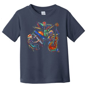 Dancing Skeleton Music Band Toddler T-Shirt