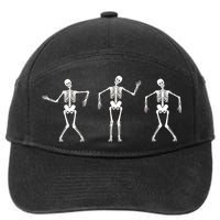 Dancing Skeletons Cute Halloween 7-Panel Snapback Hat