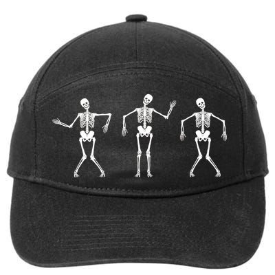 Dancing Skeletons Cute Halloween 7-Panel Snapback Hat