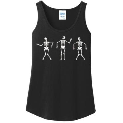 Dancing Skeletons Cute Halloween Ladies Essential Tank