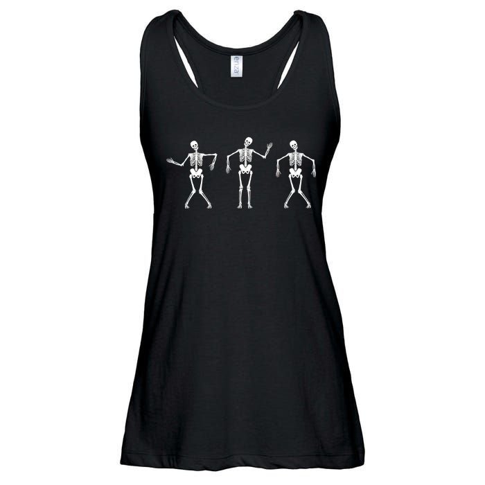 Dancing Skeletons Cute Halloween Ladies Essential Flowy Tank