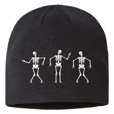 Dancing Skeletons Cute Halloween Sustainable Beanie