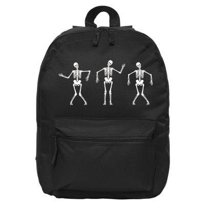 Dancing Skeletons Cute Halloween 16 in Basic Backpack