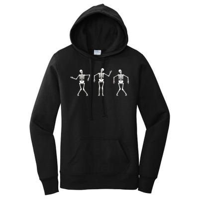 Dancing Skeletons Cute Halloween Women's Pullover Hoodie