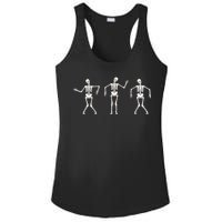 Dancing Skeletons Cute Halloween Ladies PosiCharge Competitor Racerback Tank