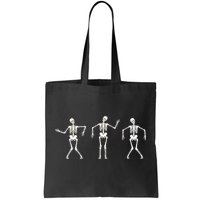 Dancing Skeletons Cute Halloween Tote Bag