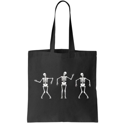 Dancing Skeletons Cute Halloween Tote Bag