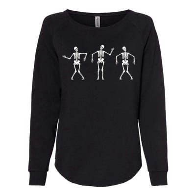 Dancing Skeletons Cute Halloween Womens California Wash Sweatshirt