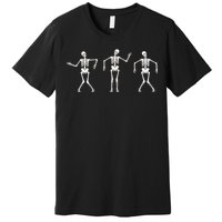 Dancing Skeletons Cute Halloween Premium T-Shirt