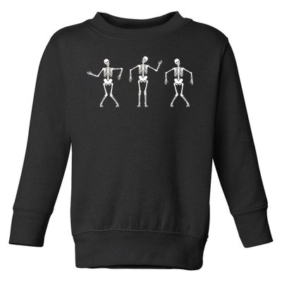 Dancing Skeletons Cute Halloween Toddler Sweatshirt