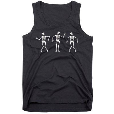 Dancing Skeletons Cute Halloween Tank Top