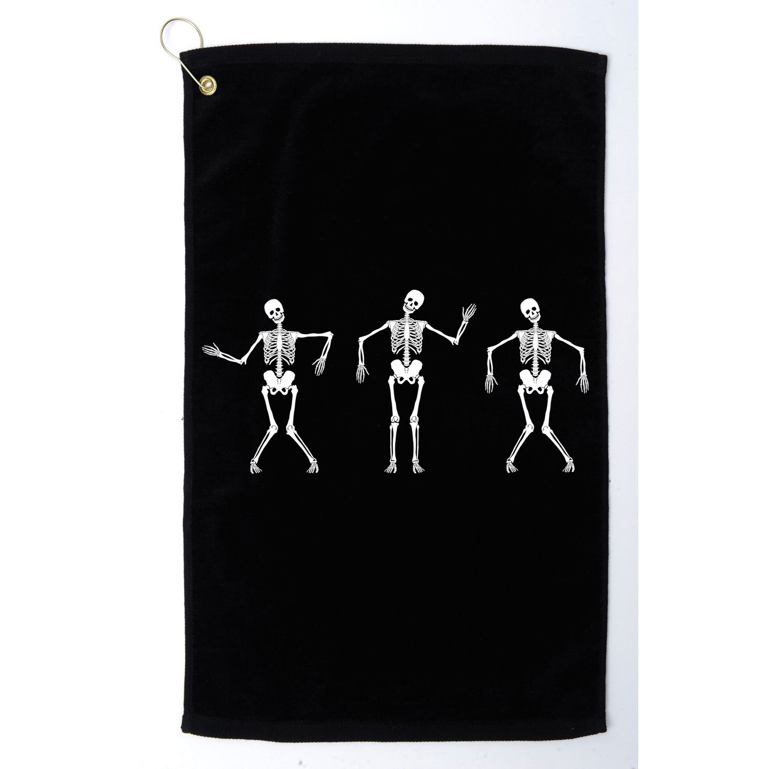 Dancing Skeletons Cute Halloween Golf Towel