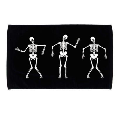 Dancing Skeletons Cute Halloween Microfiber Hand Towel