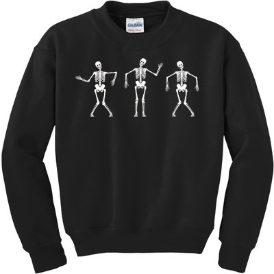 Dancing Skeletons Cute Halloween Kids Sweatshirt