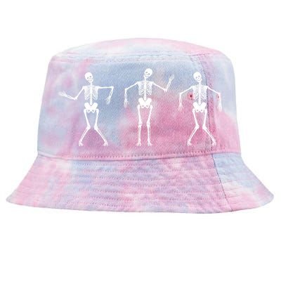 Dancing Skeletons Cute Halloween Tie-Dyed Bucket Hat