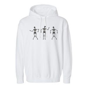 Dancing Skeletons Cute Halloween Garment-Dyed Fleece Hoodie