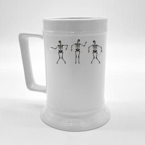 Dancing Skeletons Cute Halloween Beer Stein