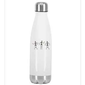 Dancing Skeletons Cute Halloween Stainless Steel Insulated Water Bottle