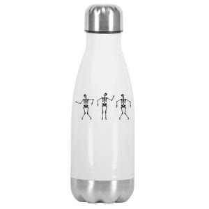 Dancing Skeletons Cute Halloween Stainless Steel Insulated Water Bottle