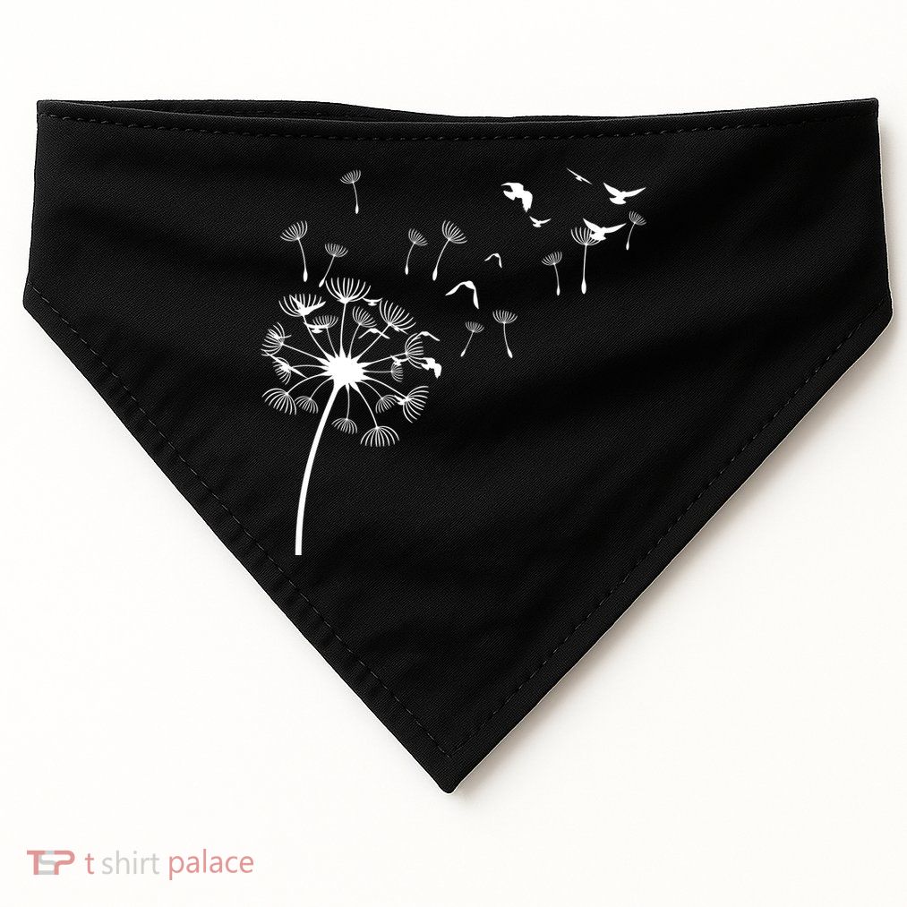 Dandelion Birds USA-Made Doggie Bandana
