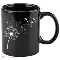 Dandelion Birds 11oz C Handle Ceramic Mug
