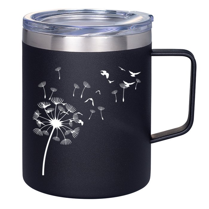 Dandelion Birds 12oz Stainless Steel Coffee Mug
