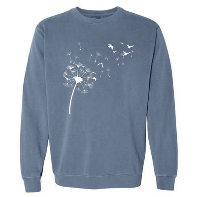 Dandelion Birds Garment-Dyed Sweatshirt