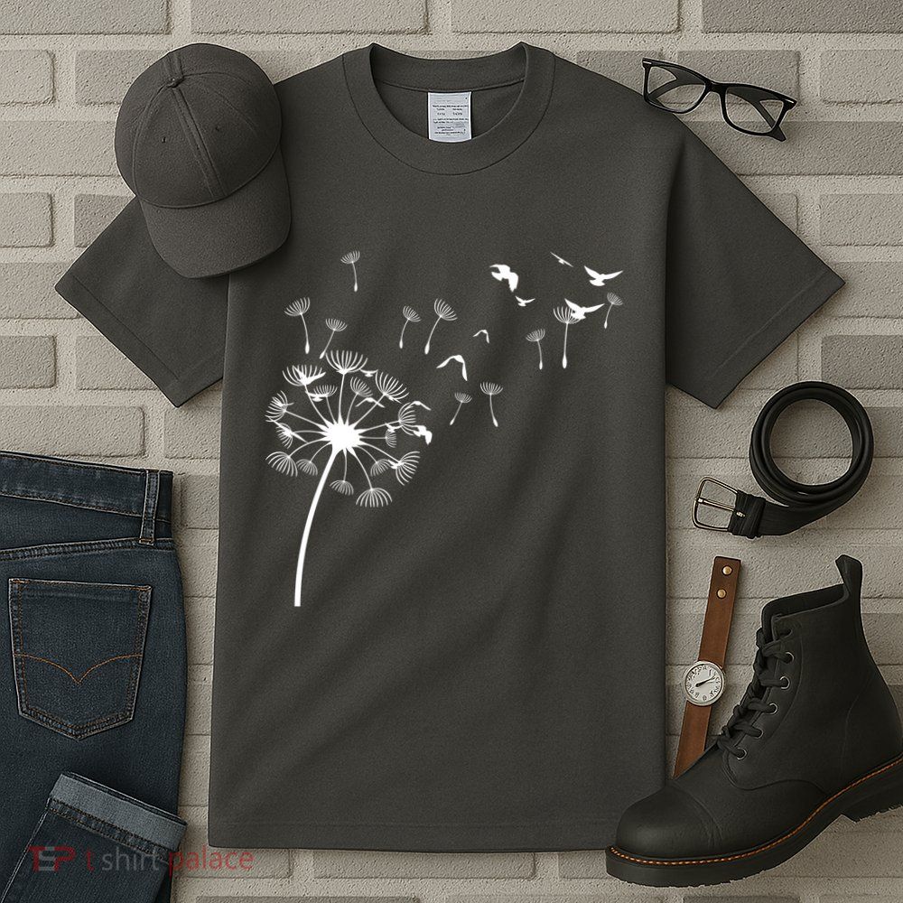 Dandelion Birds Tall T-Shirt