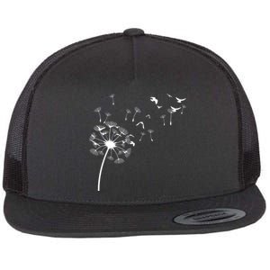 Dandelion Birds Flat Bill Trucker Hat