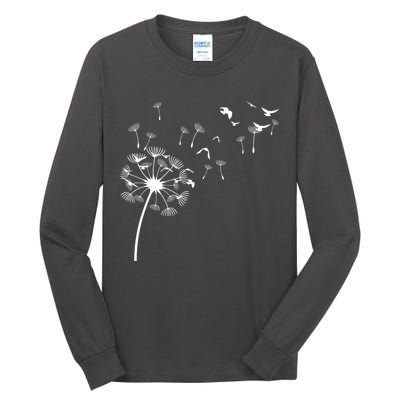 Dandelion Birds Tall Long Sleeve T-Shirt