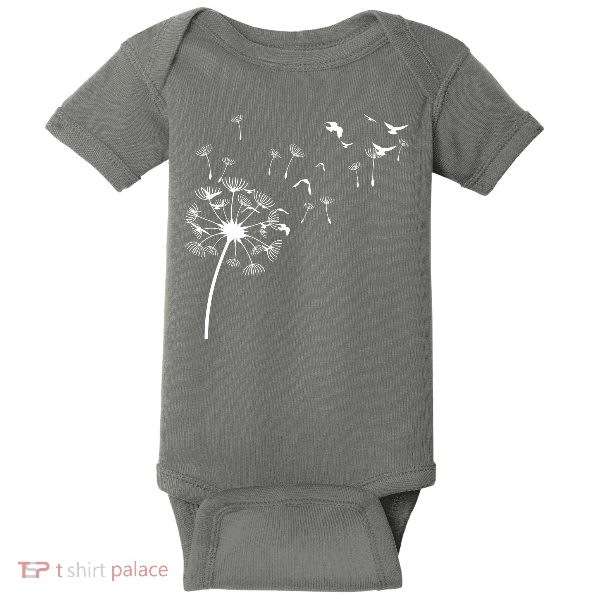 Dandelion Birds Baby Bodysuit