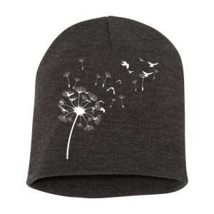 Dandelion Birds Short Acrylic Beanie